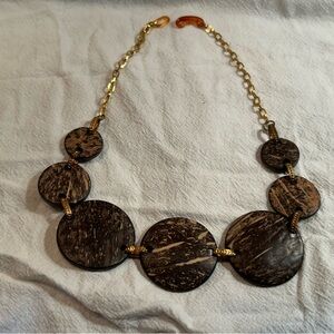Vintage Coconut Shell Necklace